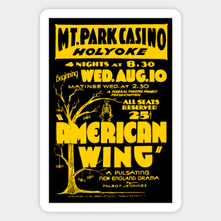American Wing - Vintage Theatre Poster - Analog Magnet